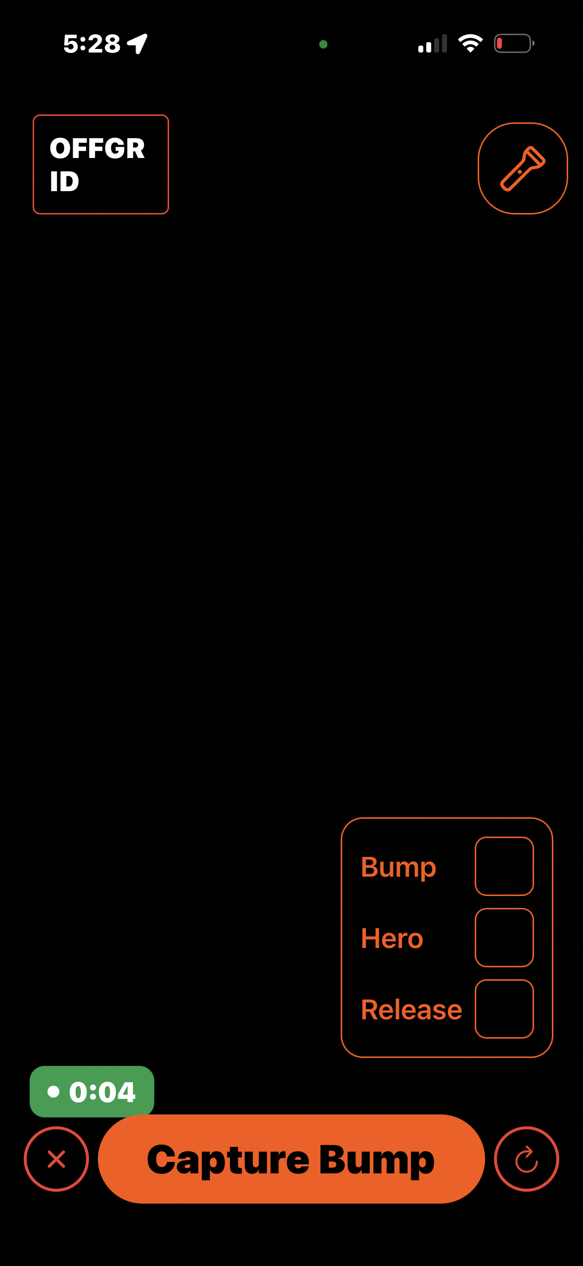 DerbyFish capture screen